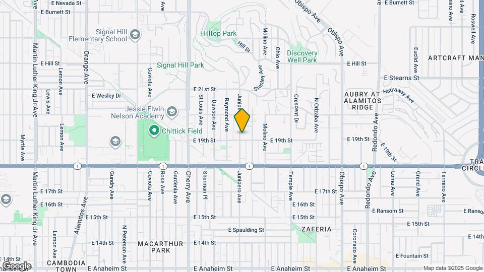 1912 Junipero Ave Map and Location Details