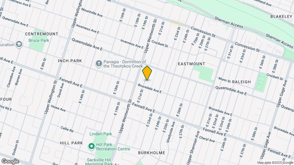 235 E 21st St Map and Location Details