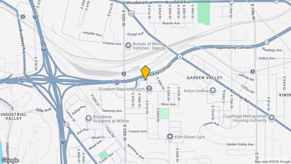 6010 Bower Ave, Unit Up Map and Location Details
