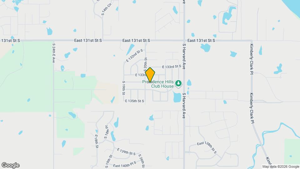 2012 E 133rd Ct S Map and Location Details