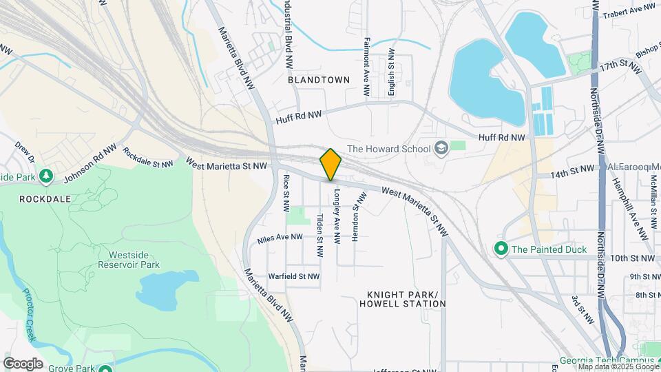 1134 West Marietta St NW Map and Location Details