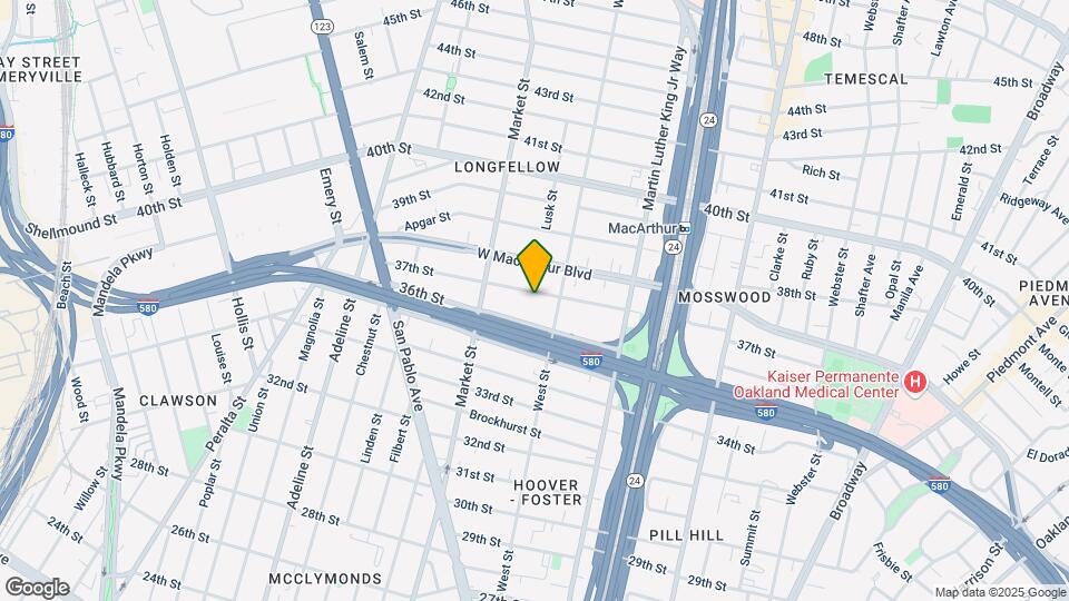 829 37th St Map and Location Details