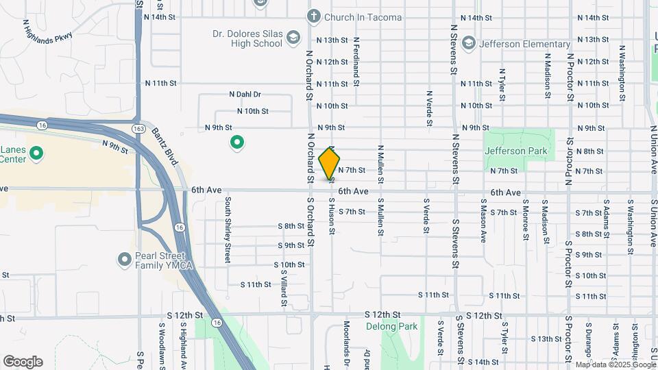 602 N Huson St Map and Location Details