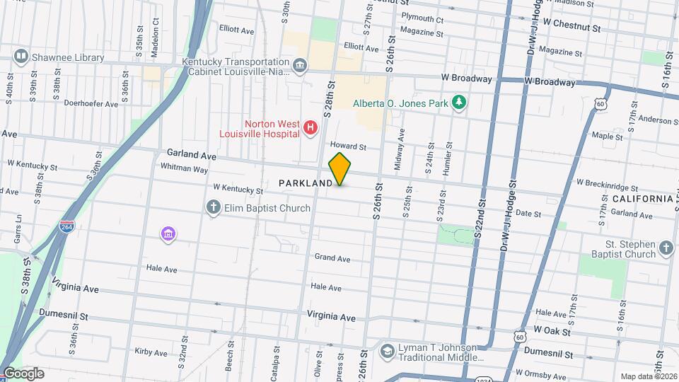 2711 W Kentucky St Map and Location Details