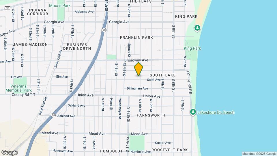 1828 S 11th St Map and Location Details