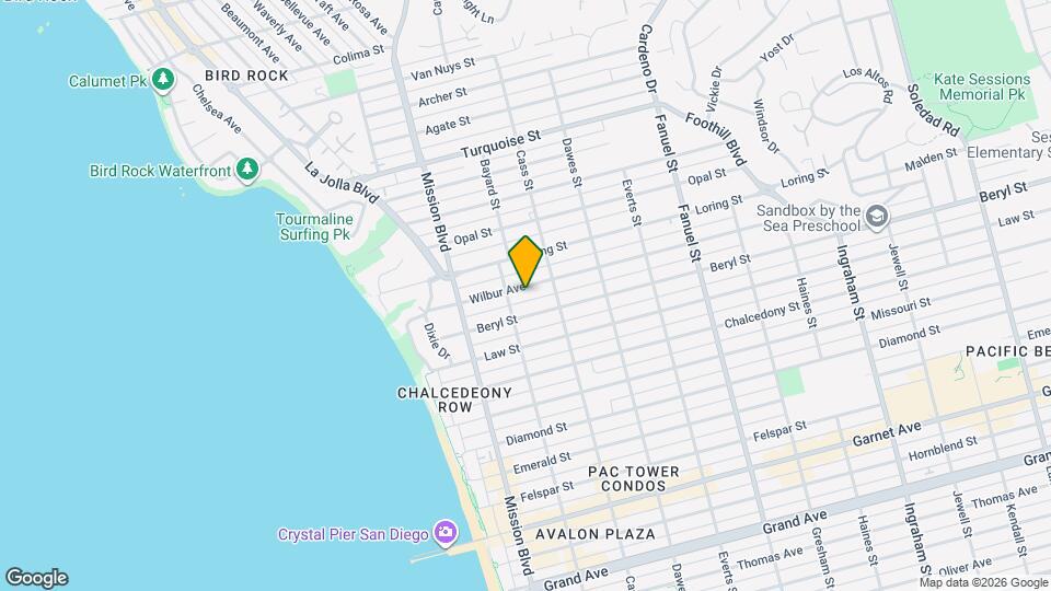 927 Wilbur Ave Map and Location Details