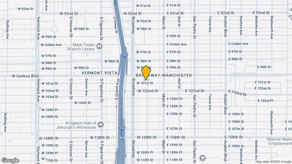 203 W 101st St Map and Location Details