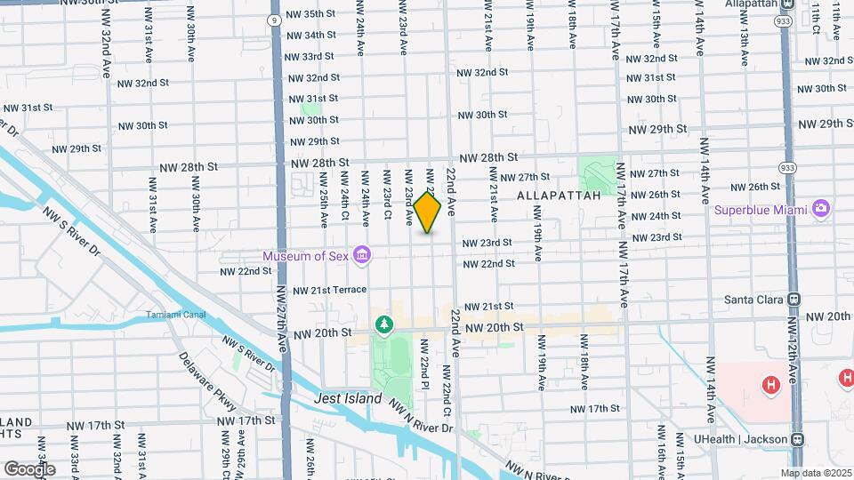 2275 NW 23rd St Map and Location Details