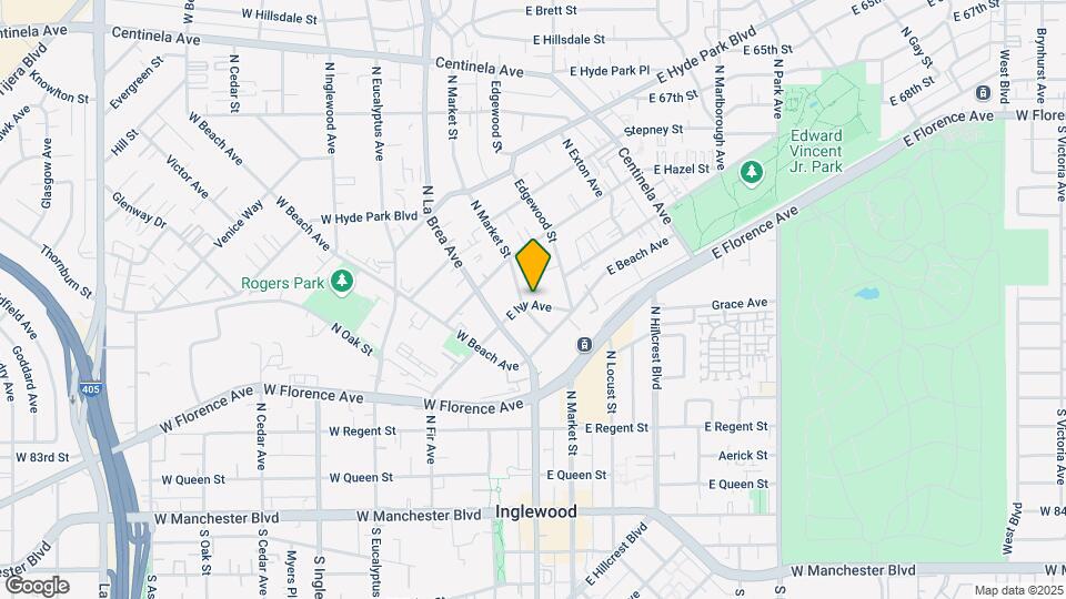 209 E Ivy Ave Map and Location Details