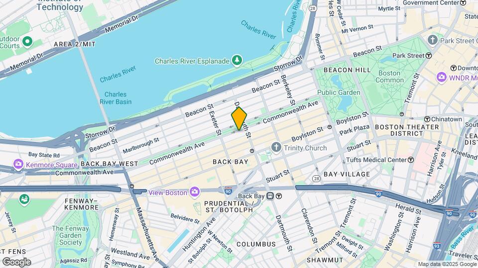 160 Commonwealth Ave, Unit 316 Mapa y Detalles de la Ubicación