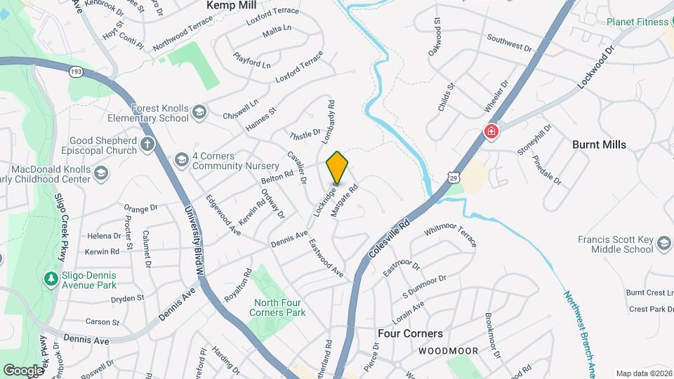 10705 Lockridge Dr Mapa y Detalles de la Ubicación