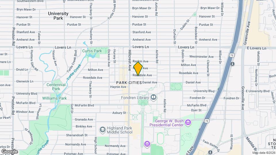 3315 Rosedale Ave Map and Location Details