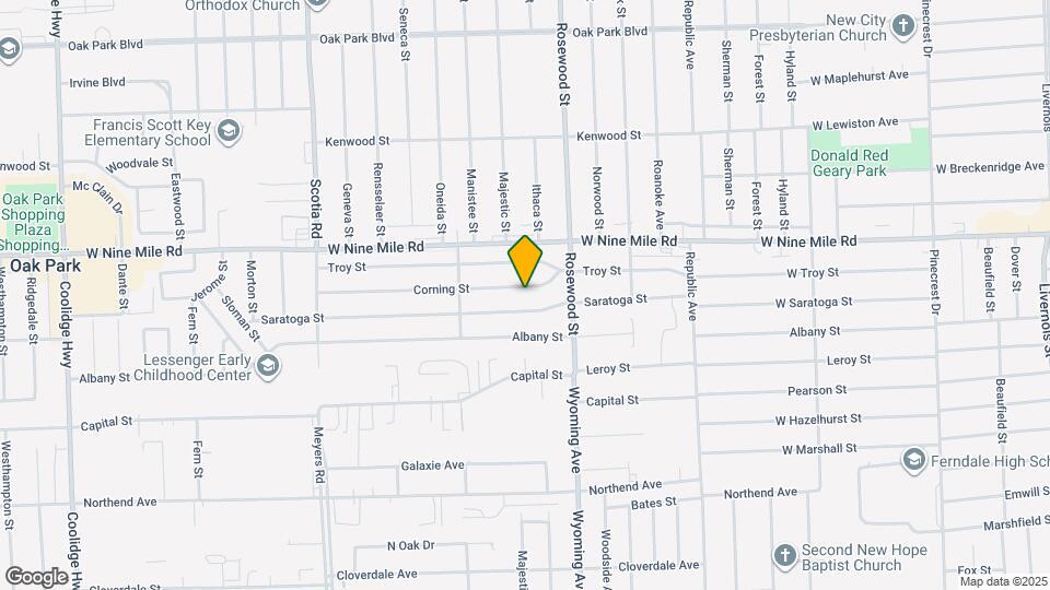 10111 Corning St Map and Location Details