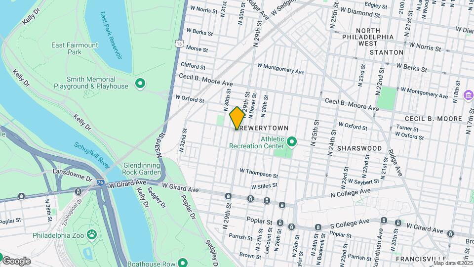 1444 N 29th St Map and Location Details