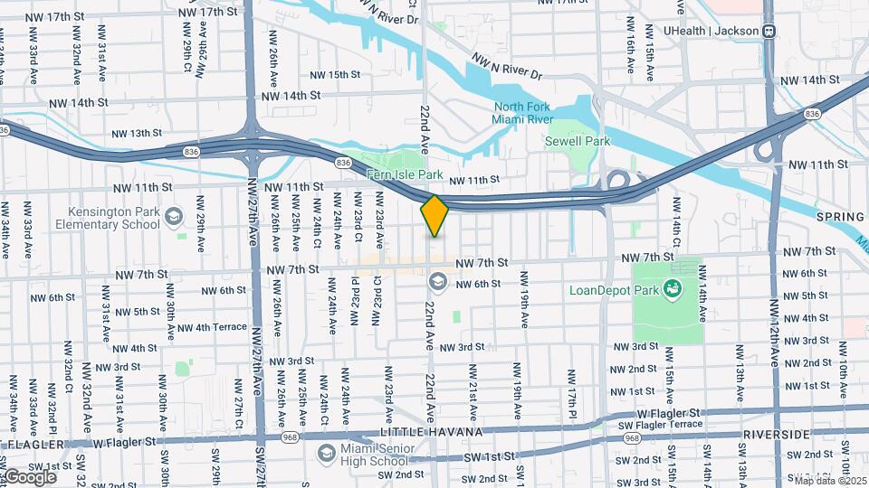 745 NW 22nd Ave Map and Location Details