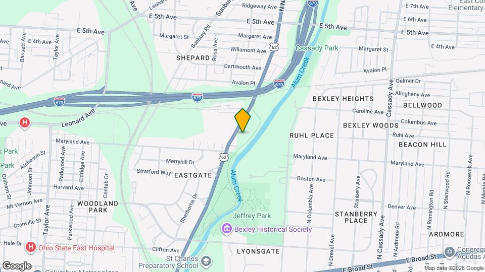 Creekside Apartments Map and Location Details