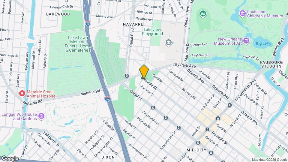 4932 Bienville St Map and Location Details