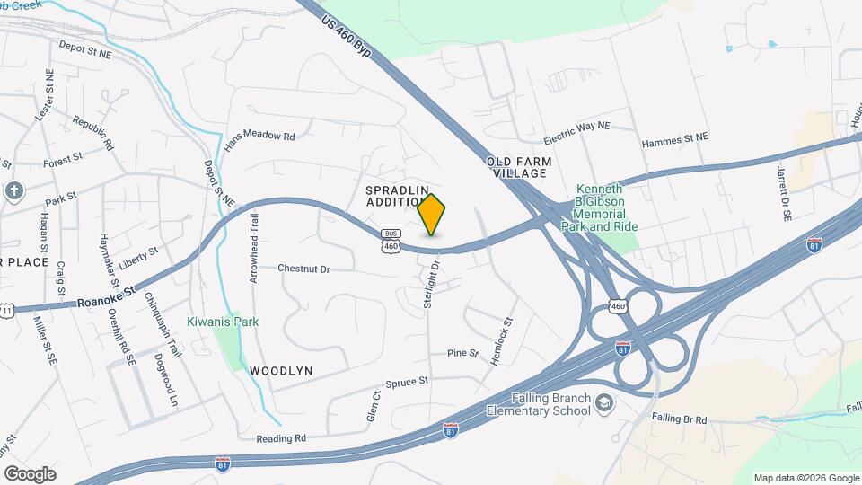 1470 Roanoke St Map and Location Details