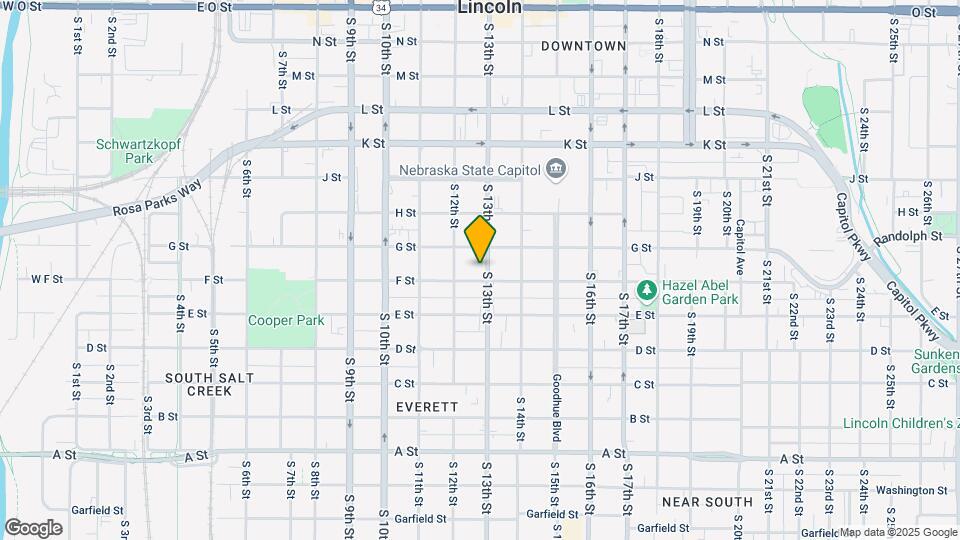 829-833 S 13th St Mapa y Detalles de la Ubicación