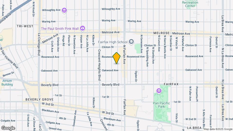423-427 N Hayworth Ave Map and Location Details