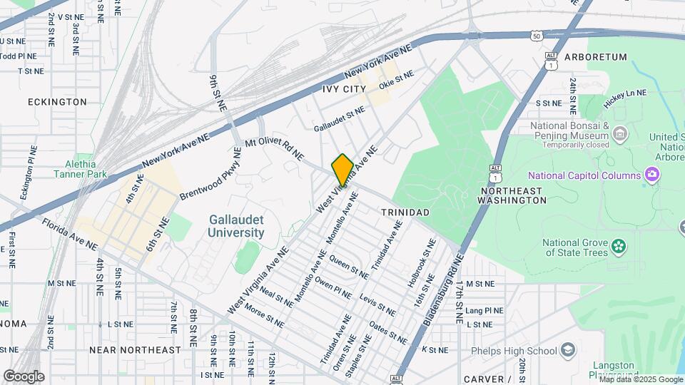 1715 W Virginia Ave NE Map and Location Details