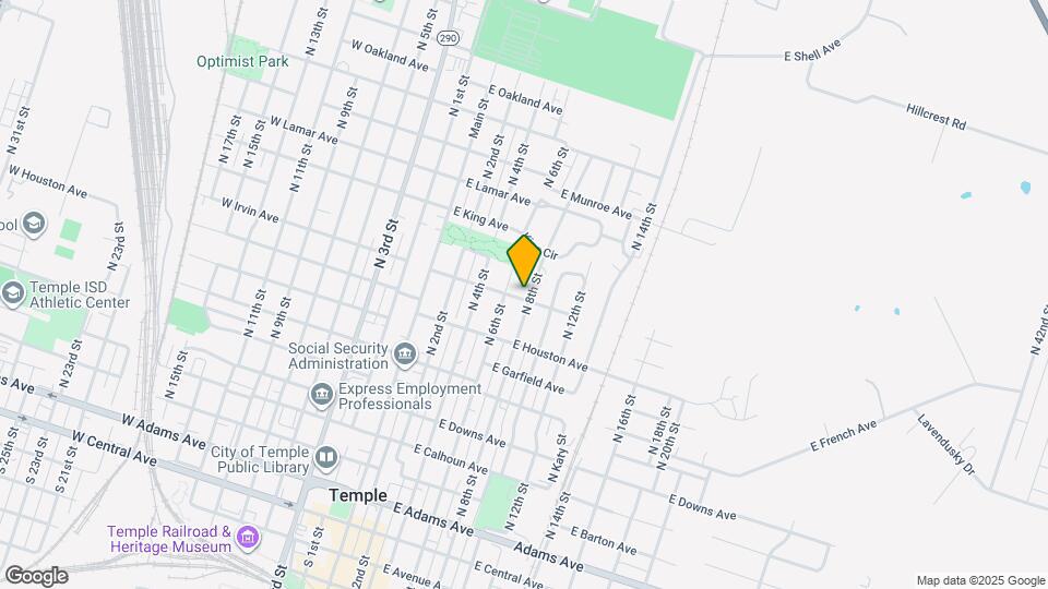 900 N 8th St Map and Location Details