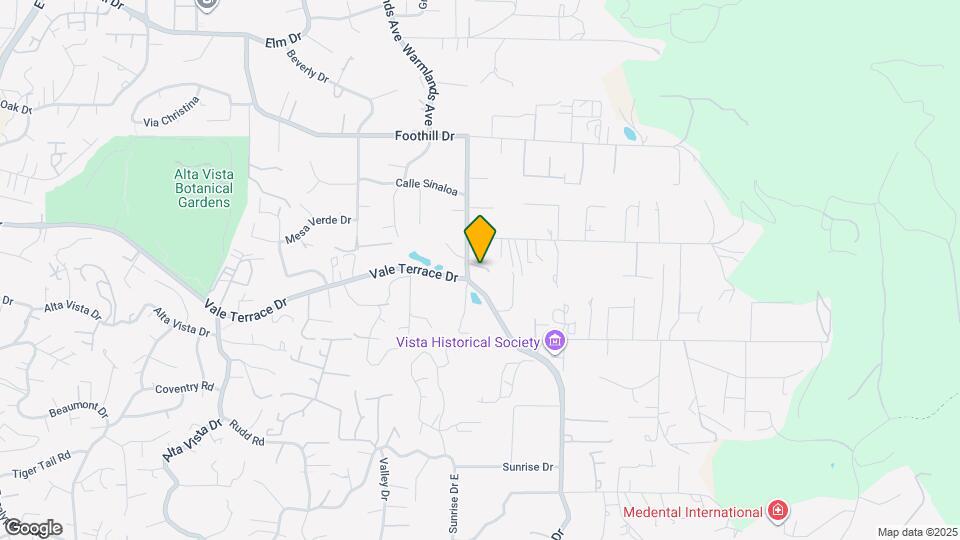 2136 Foothill Dr Map and Location Details