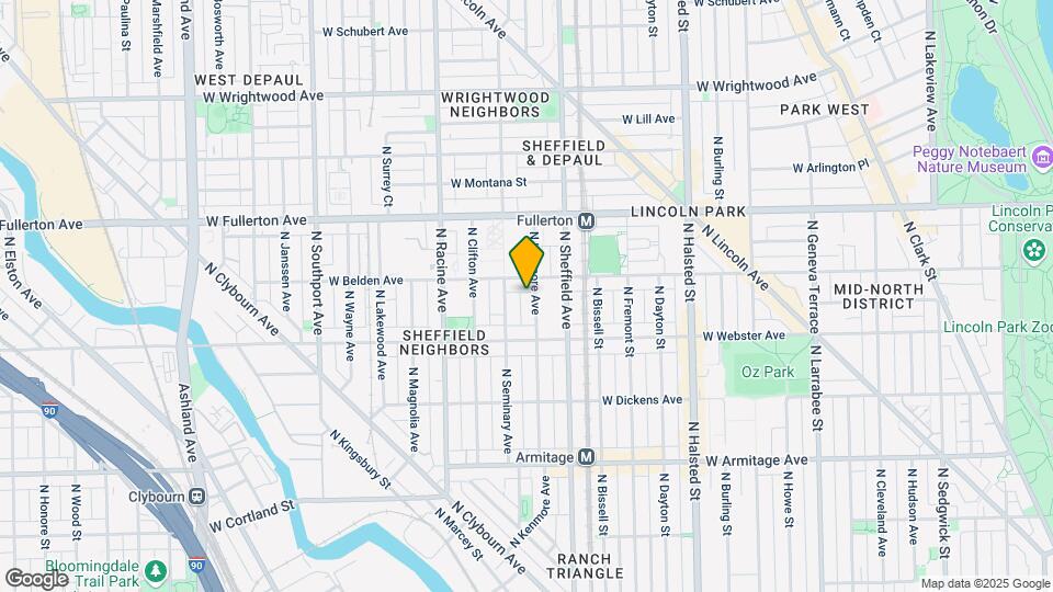 2244 N Kenmore Ave Mapa y Detalles de la Ubicación