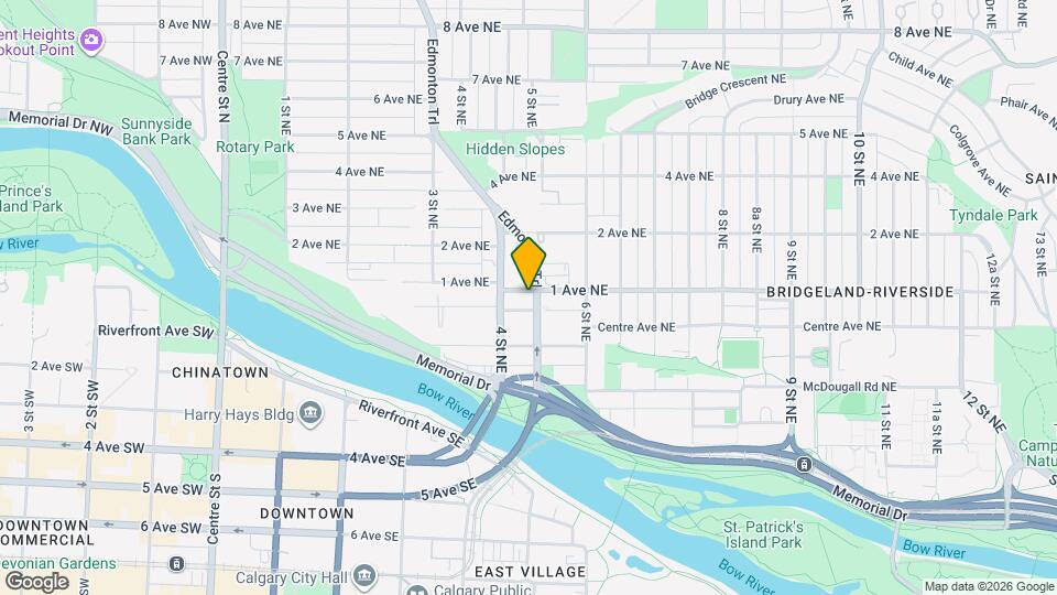 619 1 Av NE Map and Location Details