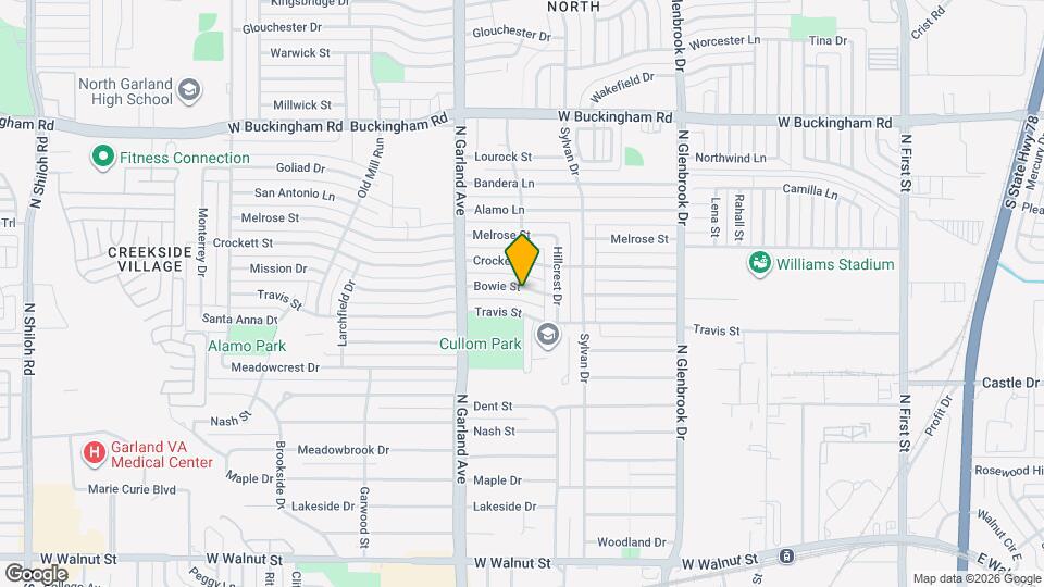 1122 Bowie St Map and Location Details