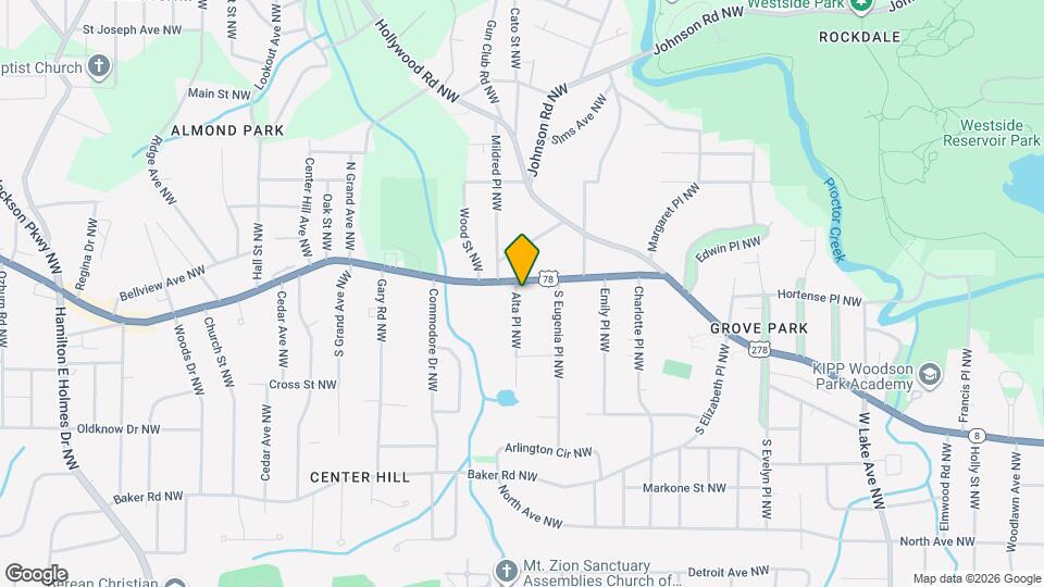 2138 Donald Lee Hollowell Pkwy NW Map and Location Details