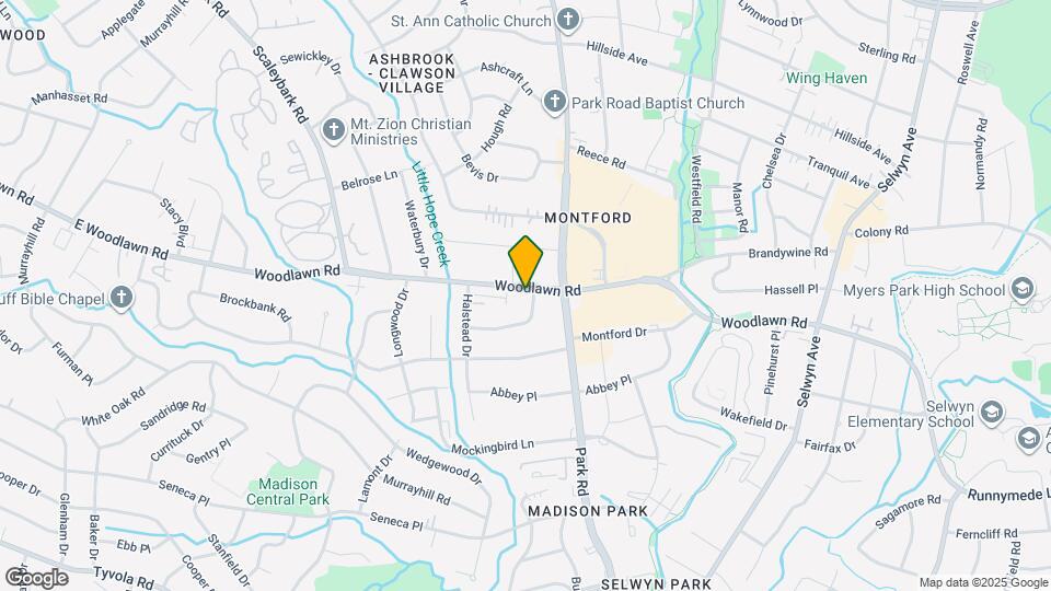 1348 E Woodlawn Rd Map and Location Details