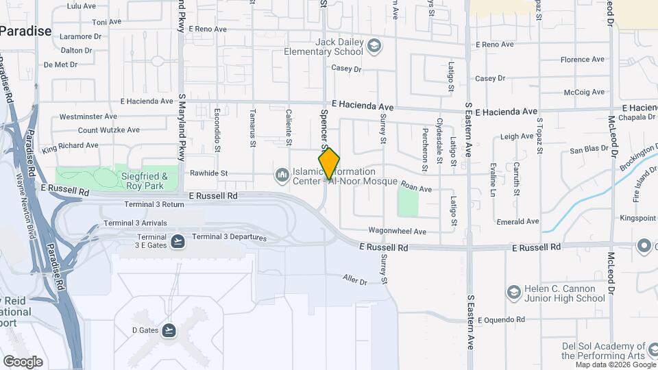 5532 Spencer St Map and Location Details