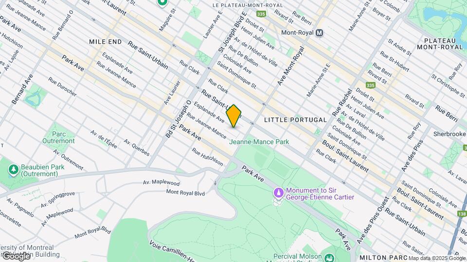 4548 de l'Esplanade Av Map and Location Details