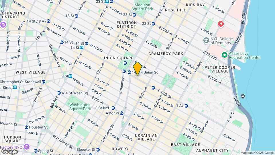 1 Irving Pl, Unit V9D Map and Location Details