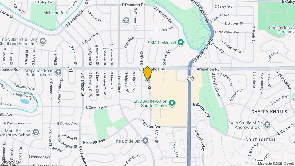 6783 S Race St Map and Location Details