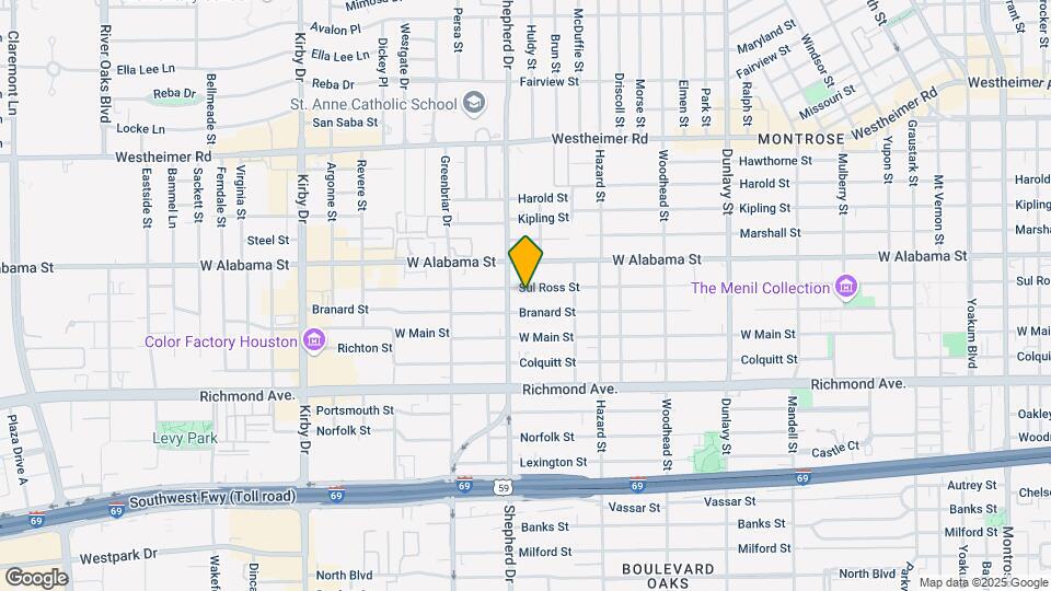 2047 Sul Ross St Map and Location Details