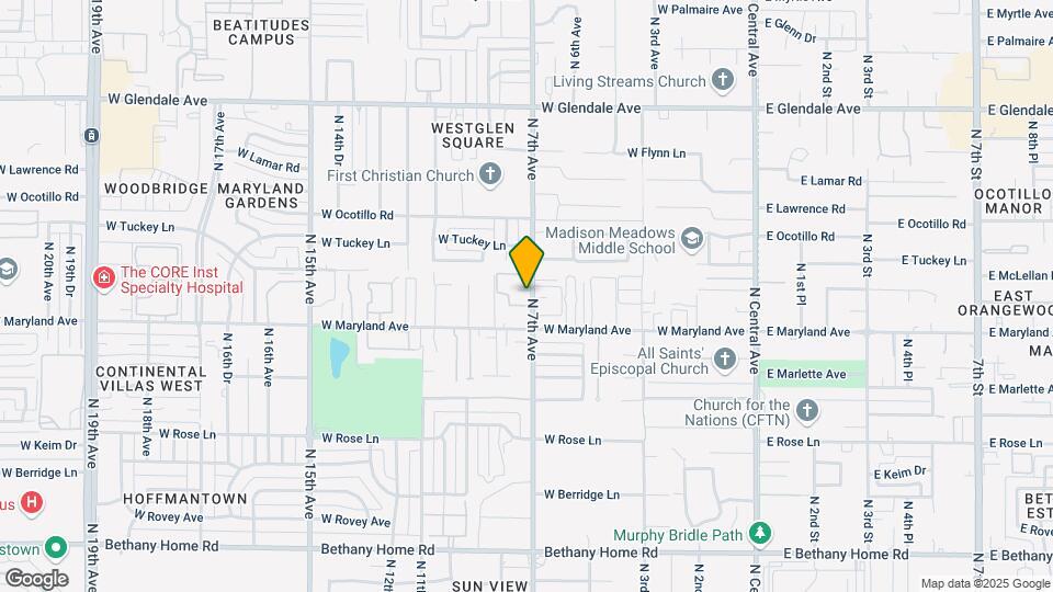 6540 N 7th Ave Map and Location Details