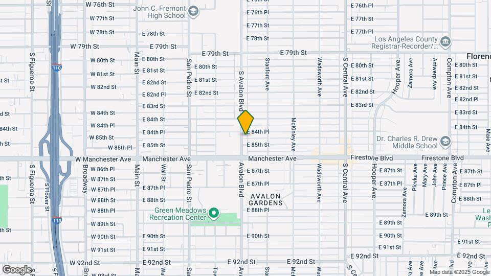 8464 Avalon Blvd Map and Location Details