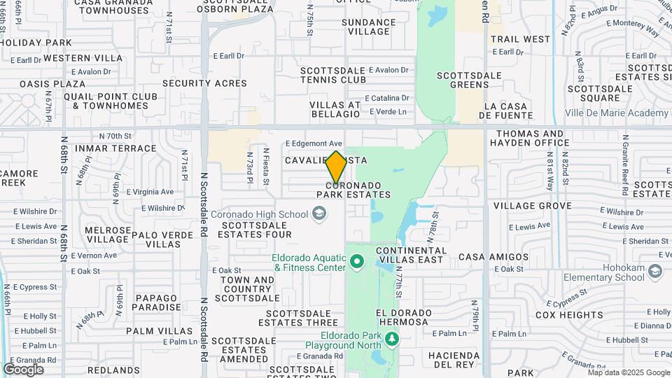 7535 E Princeton Ave Mapa y Detalles de la Ubicación