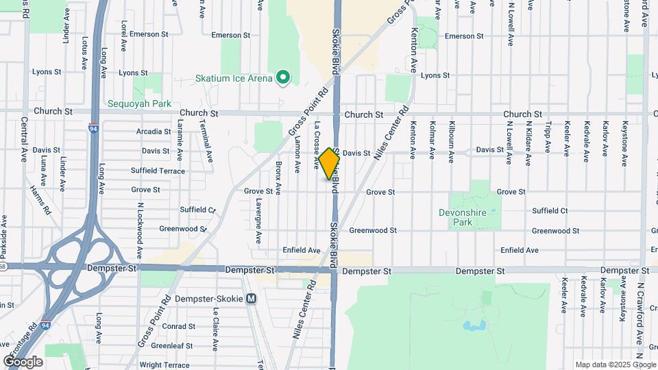 9008 Skokie Blvd Map and Location Details