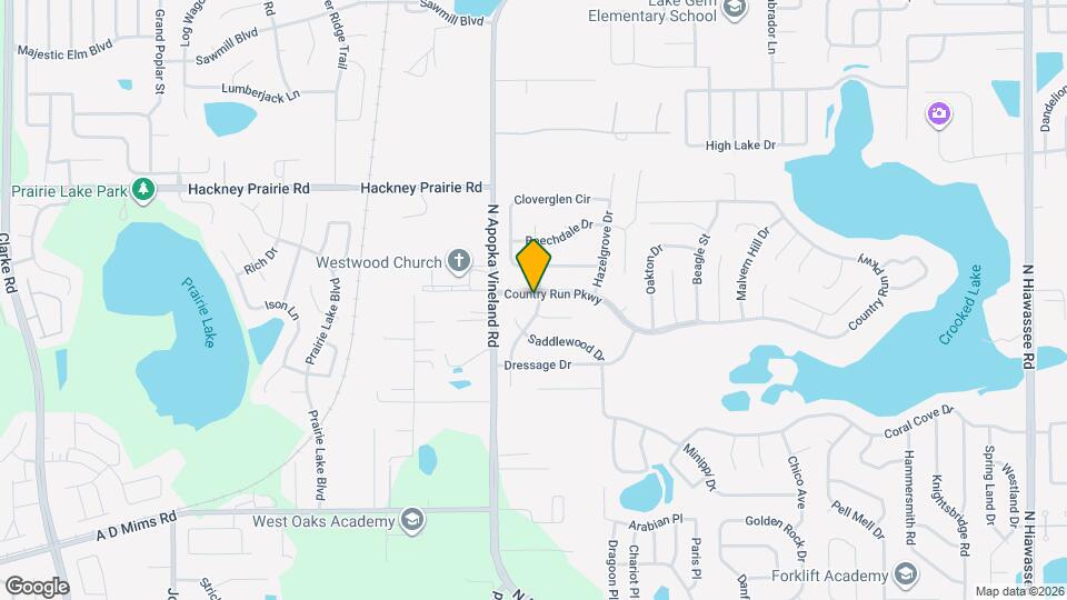 8102 Country Run Pkwy Map and Location Details