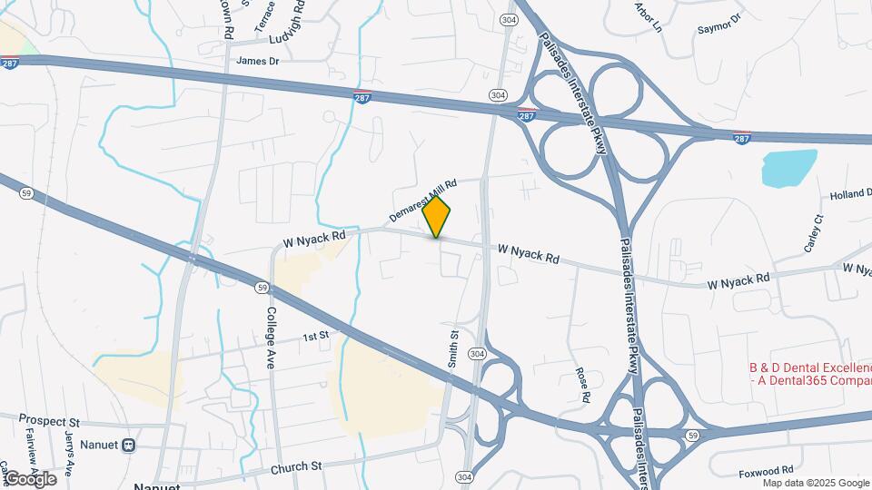 135 W Nyack Rd Map and Location Details