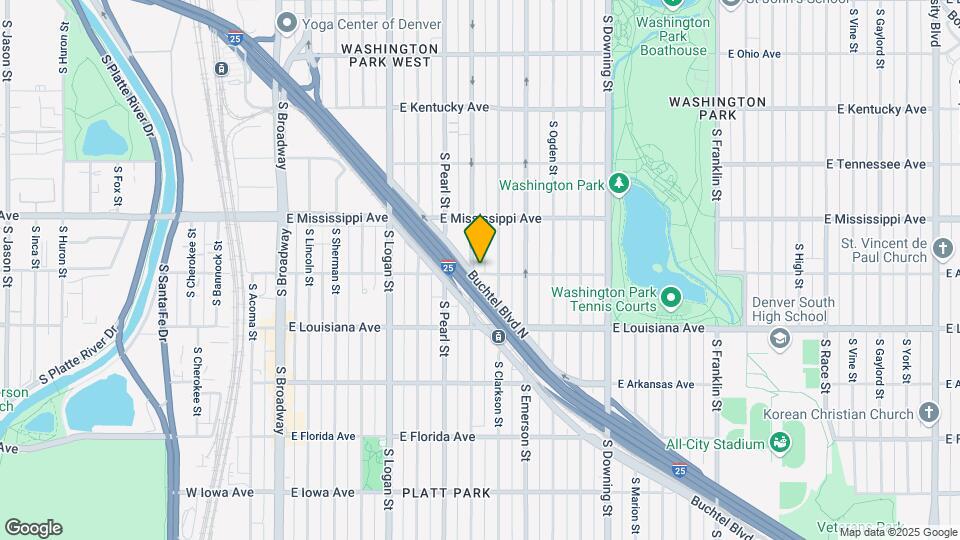 1194 S Washington St Map and Location Details