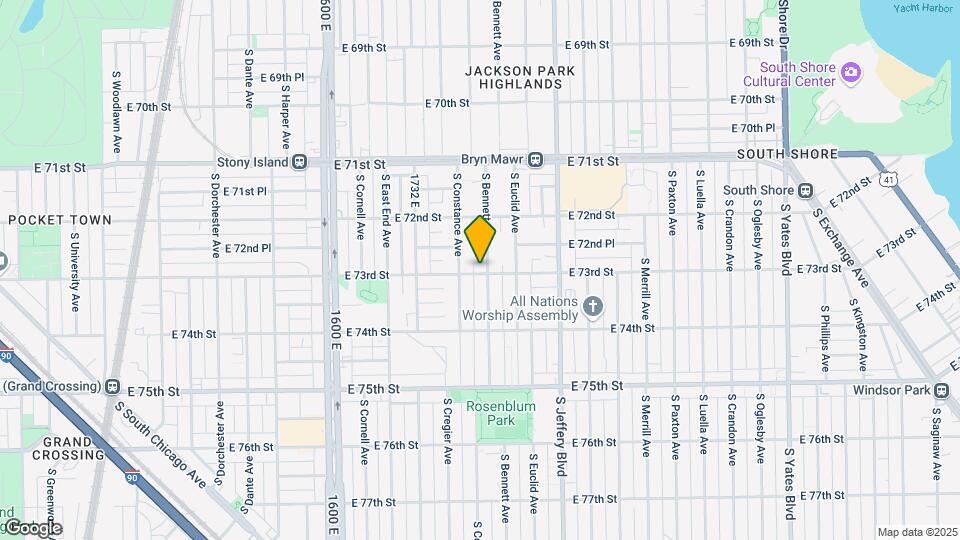7256 S Bennett Ave Map and Location Details