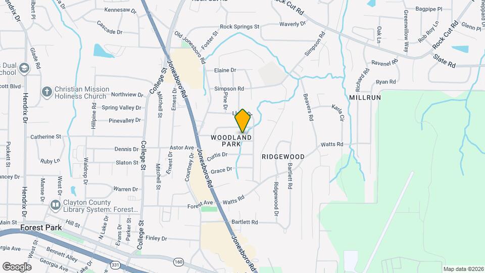 1152 S Parkwood Dr Map and Location Details