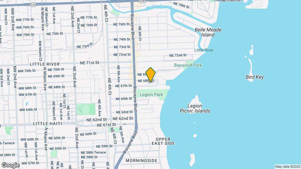 701 NE 67th St Map and Location Details