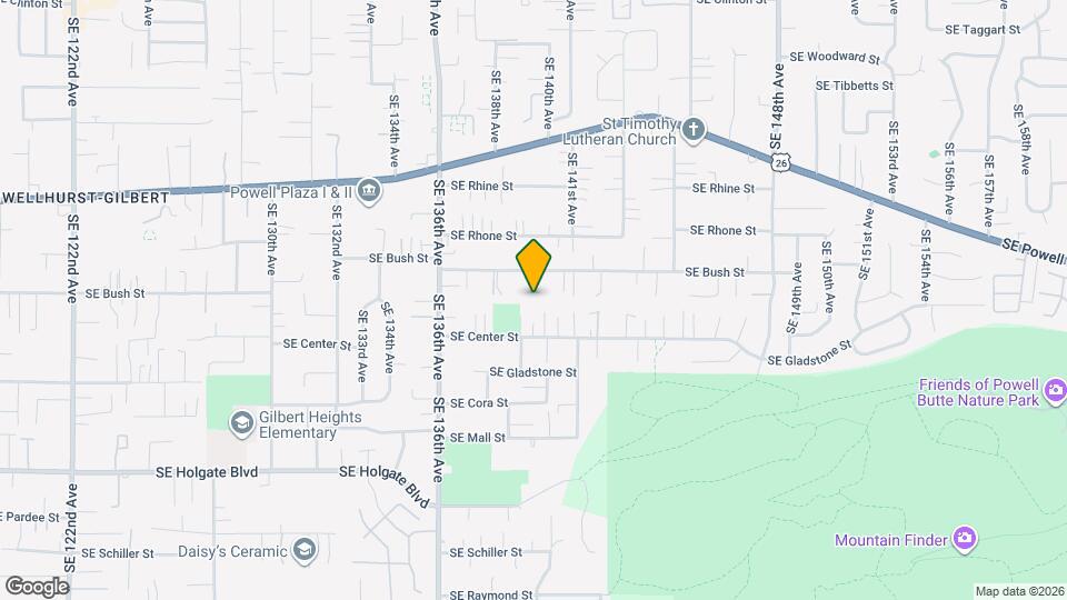 13920 SE Bush St Map and Location Details