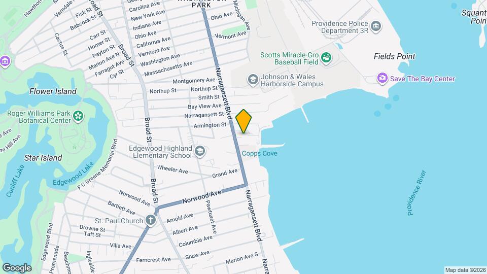 1124 Narragansett Blvd Map and Location Details