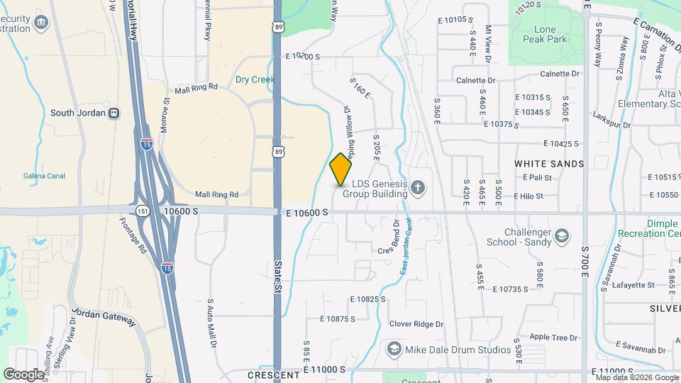 10543 S Weeping Willow Dr Map and Location Details